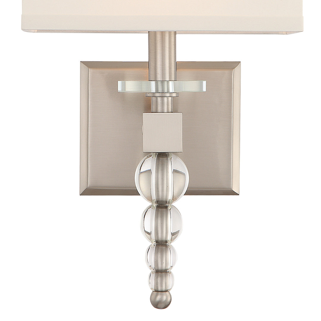 Crystorama Clover 1 Light Aged Brass Sconce