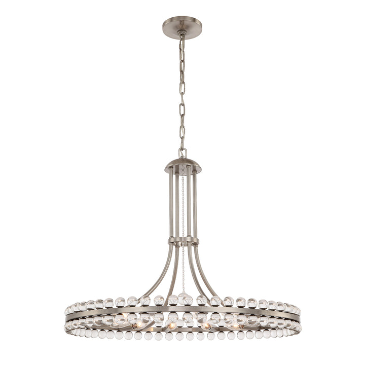 Clover 12 Light Aged Brass Chandelier