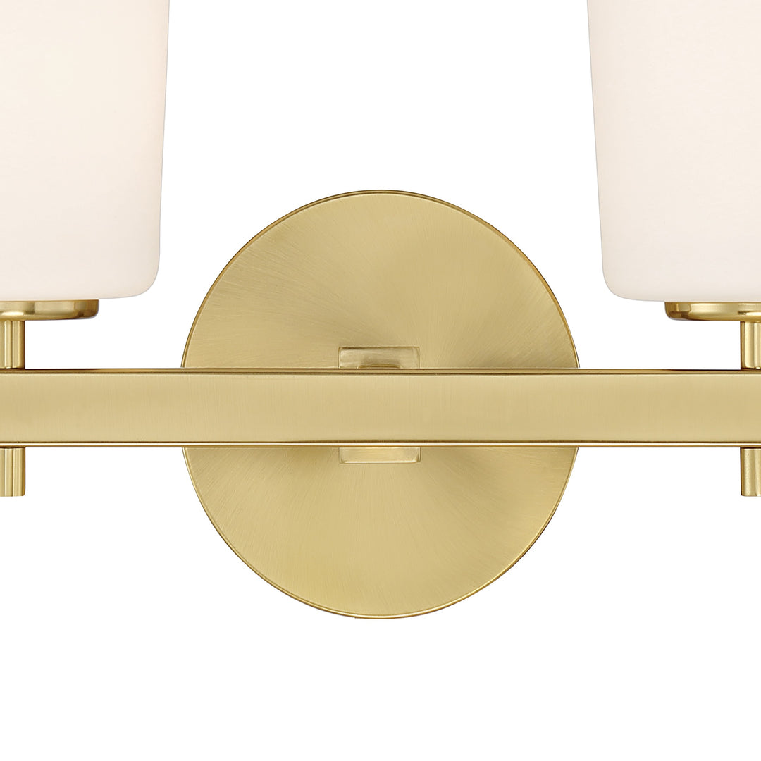 Crystorama Colton 2 Light Aged Brass Bathroom Vanity