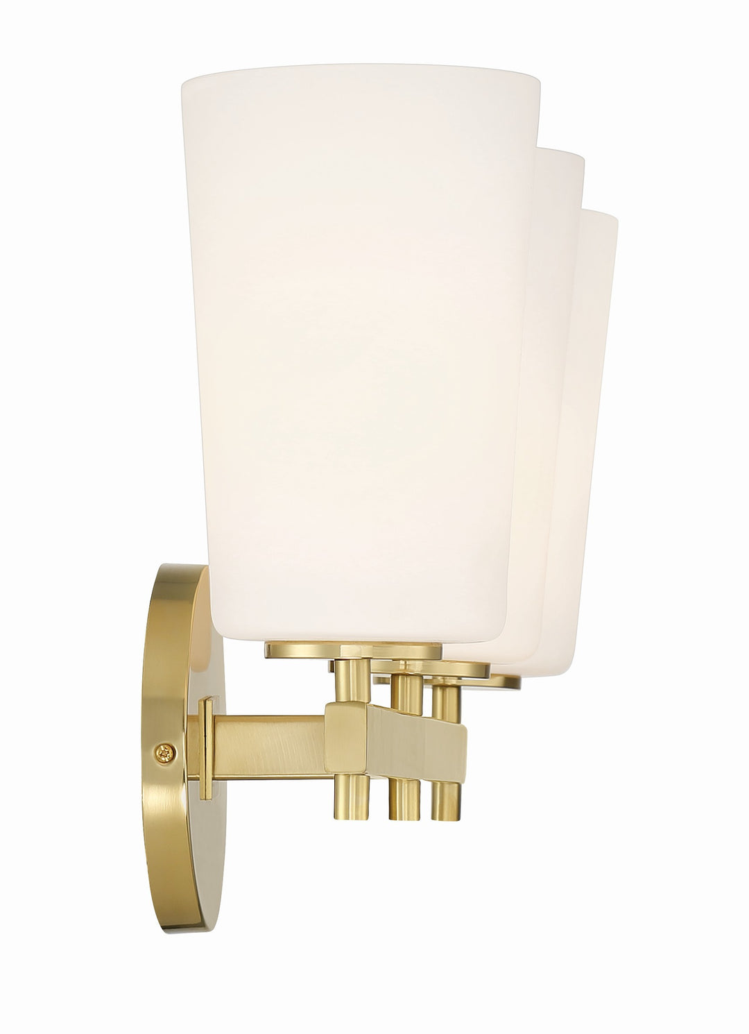 Crystorama Colton 3 Light Aged Brass Bathroom Vanity