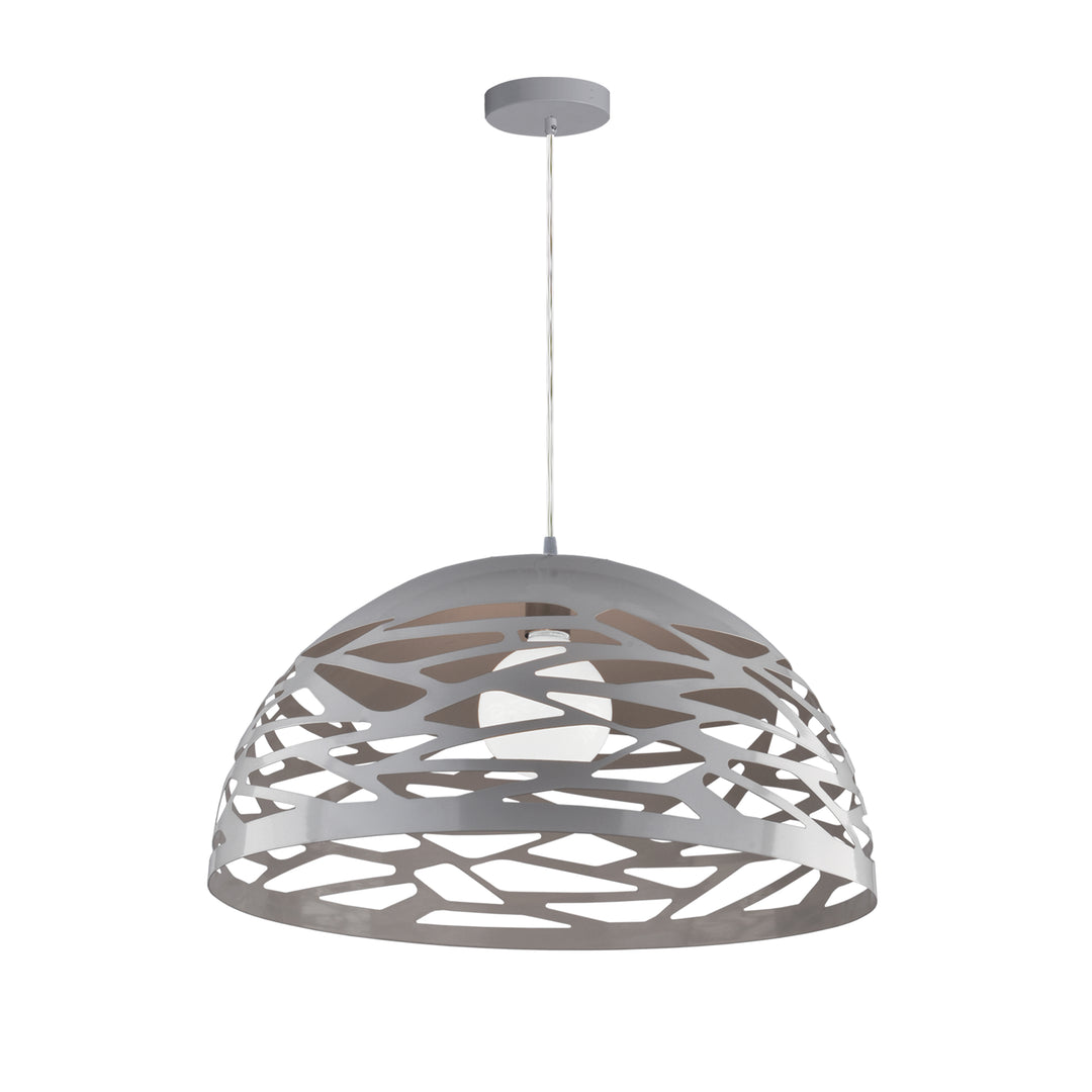 Dainolite 1 Light Pendant, Matte Black Finish