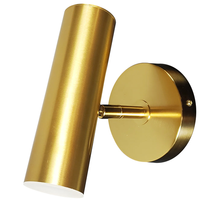 Dainolite 6W Wall Sconce, Aged Brass with Frosted Acrylic Diffuser