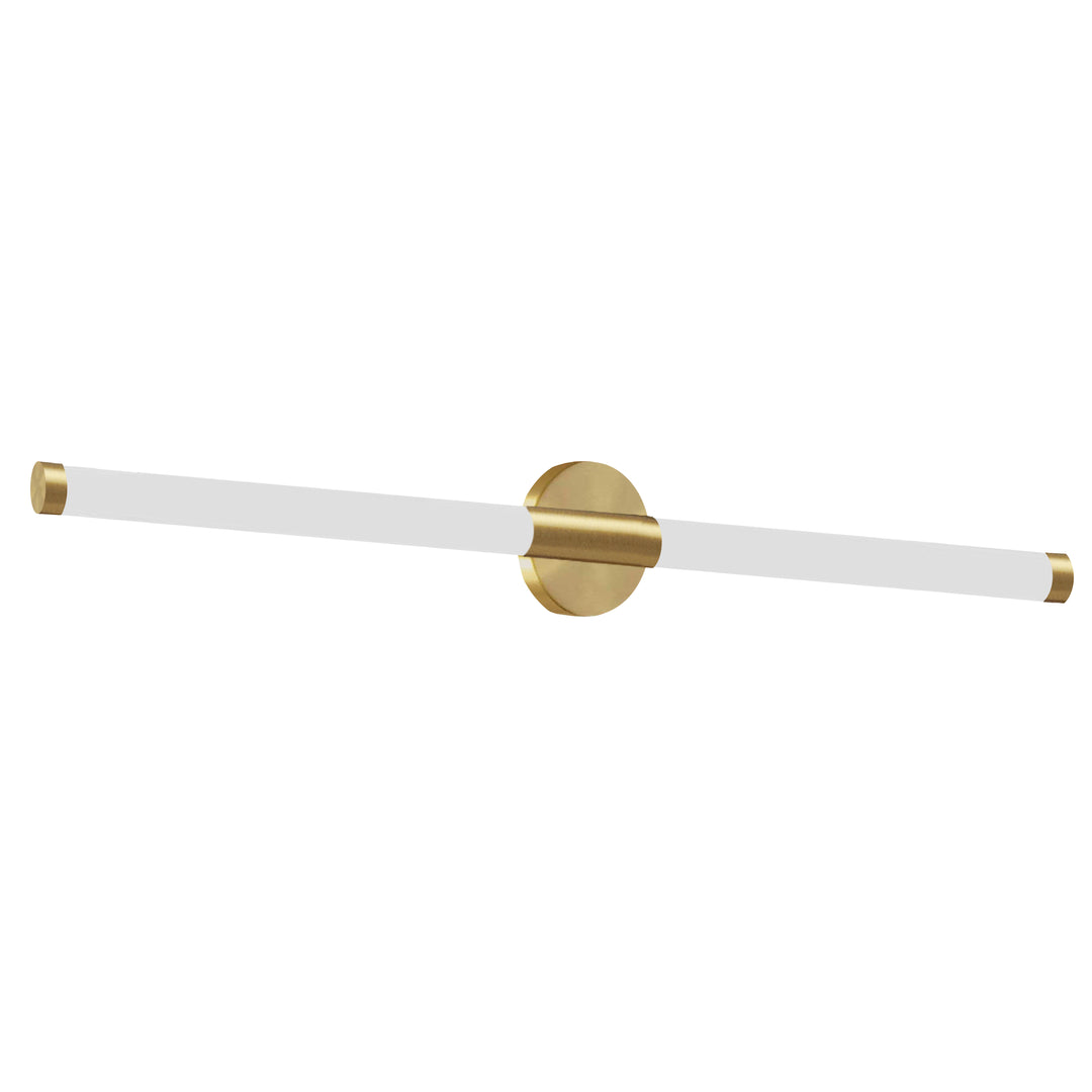 Dainolite 20W Wall Sconce, Aged Brass w/ White Acrylic Diffuser