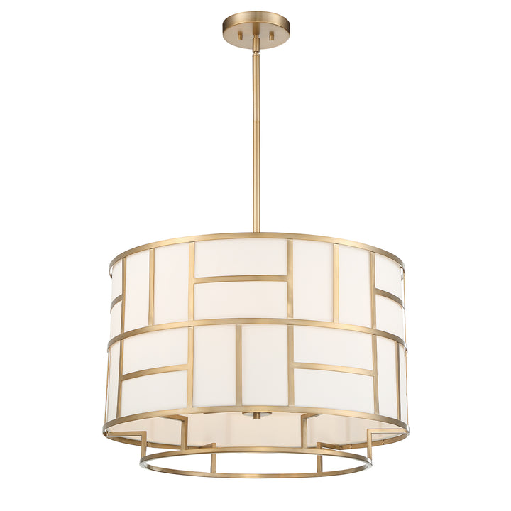 Crystorama Libby Langdon Danielson 6 Light Vibrant Gold Chandelier