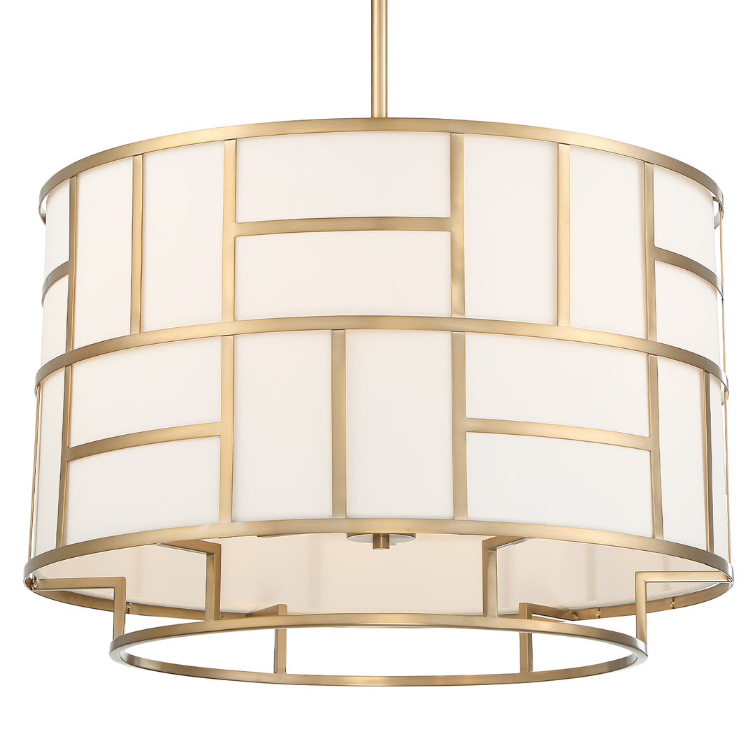 Crystorama Libby Langdon Danielson 6 Light Vibrant Gold Chandelier