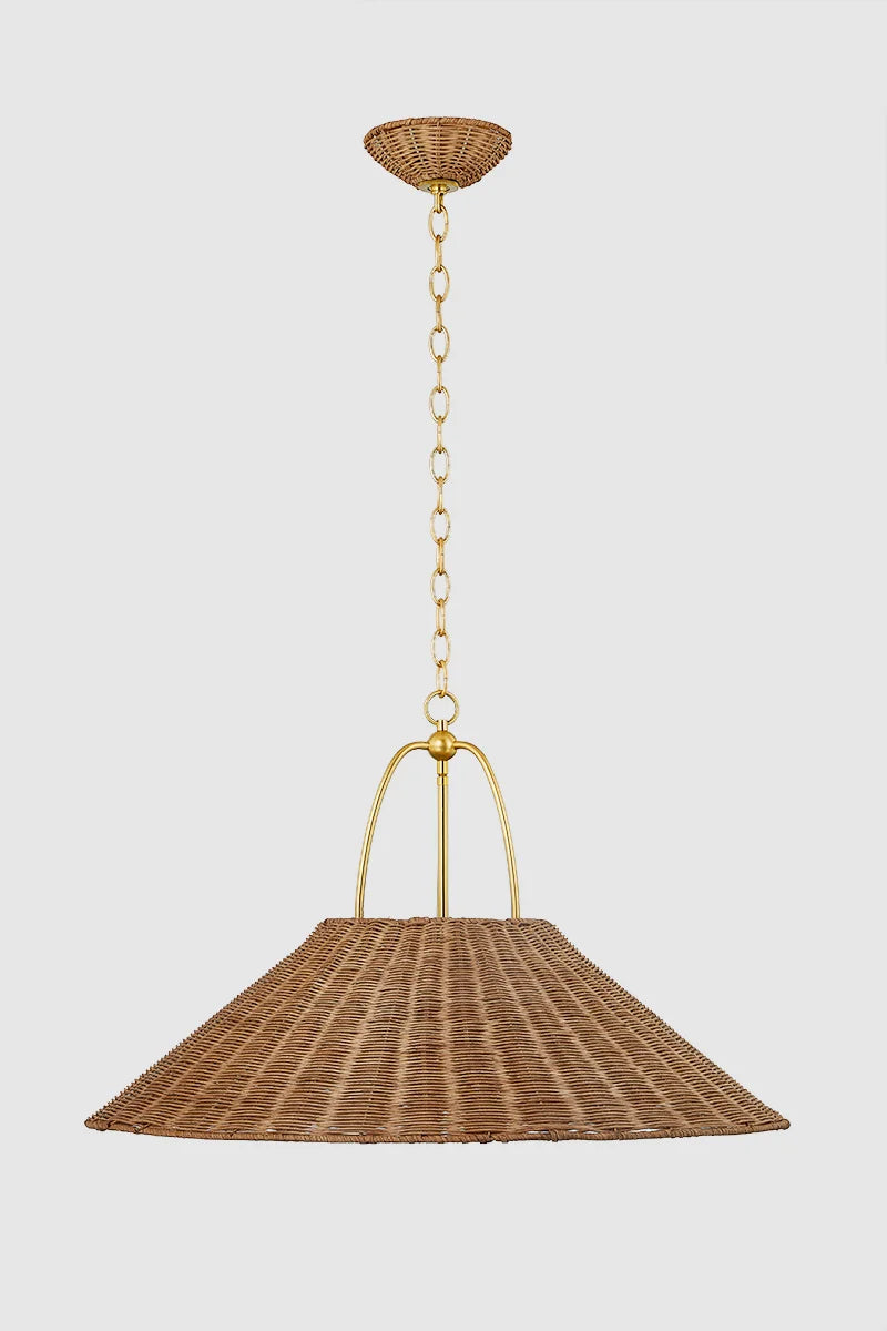 Davida Pendant, Aged Brass (AGB) - 30"