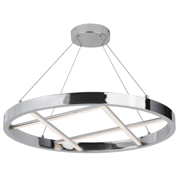 Dainolite 40W Chandelier, Aged Brass w/ White Silicone Diffuser