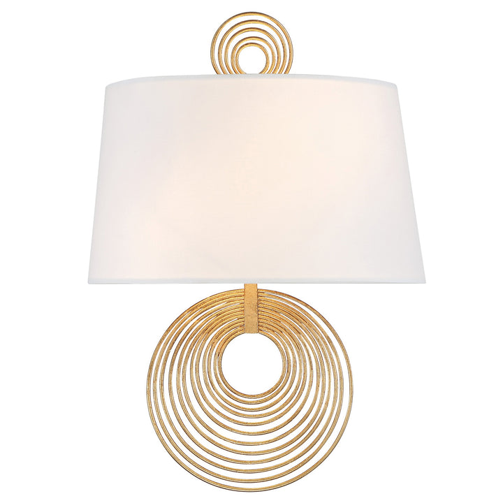 Crystorama Doral 2 Light Renaissance Gold Sconce