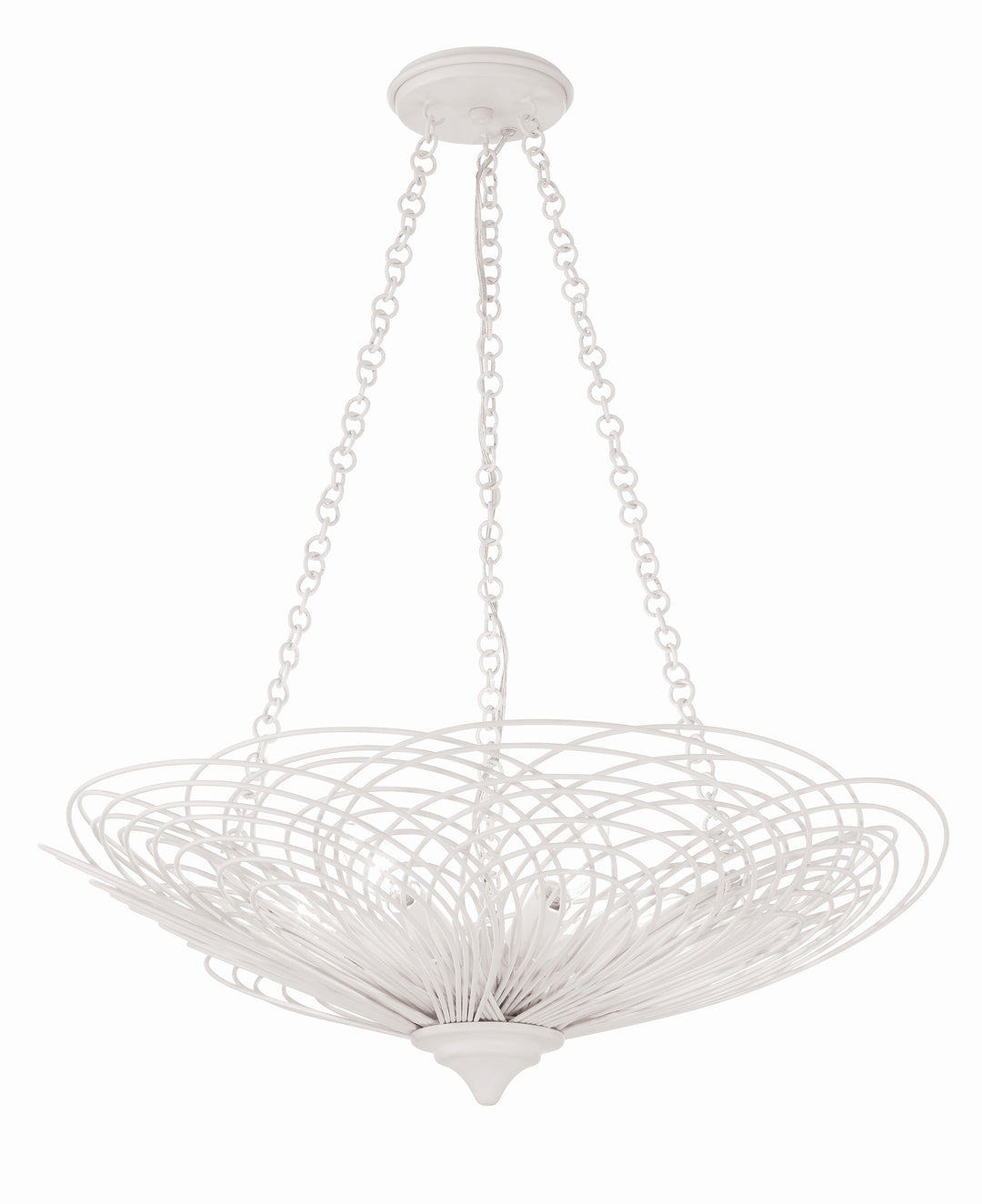 Crystorama Doral 6 Light Matte White Chandelier