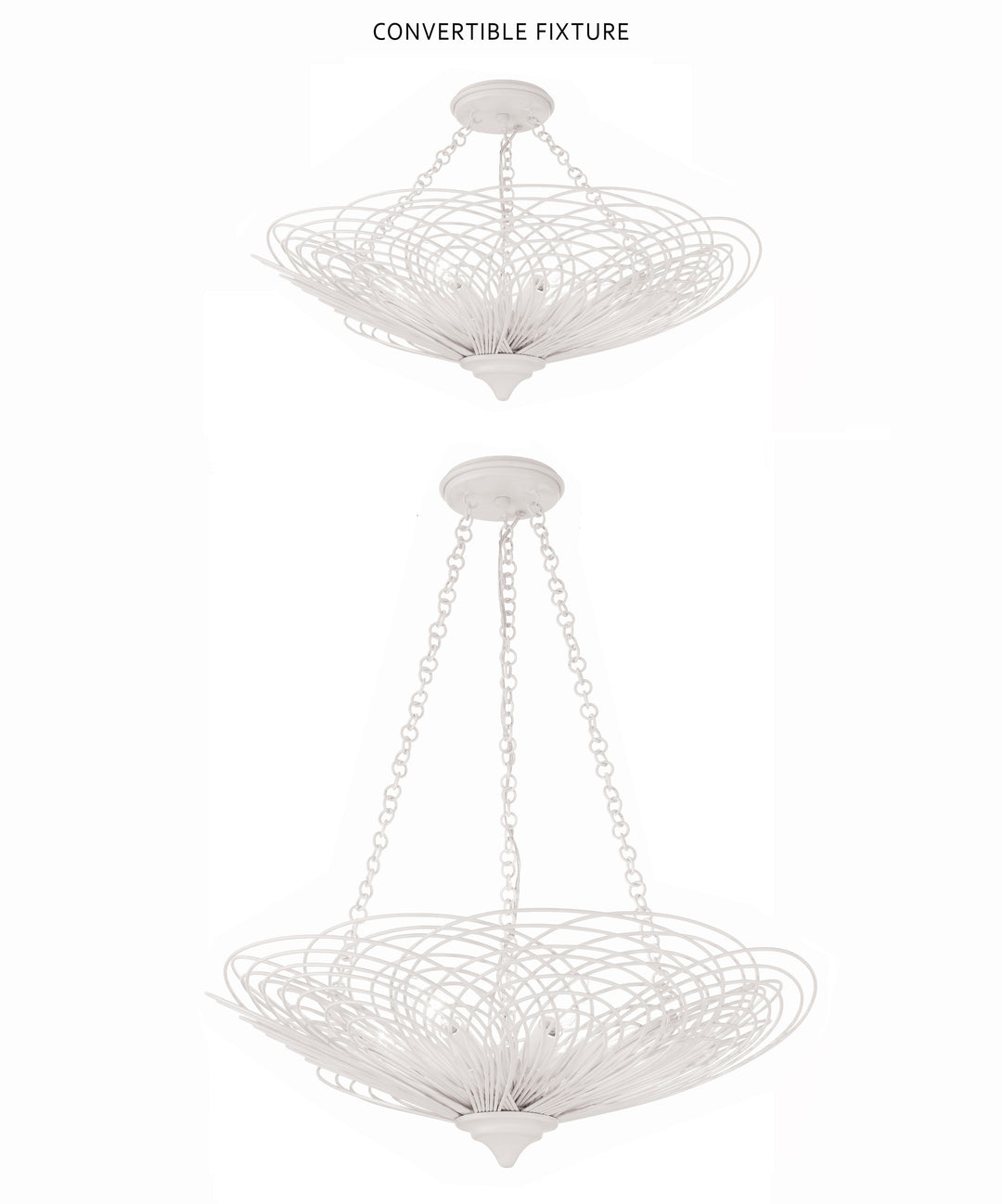 Crystorama Doral 6 Light Matte White Chandelier