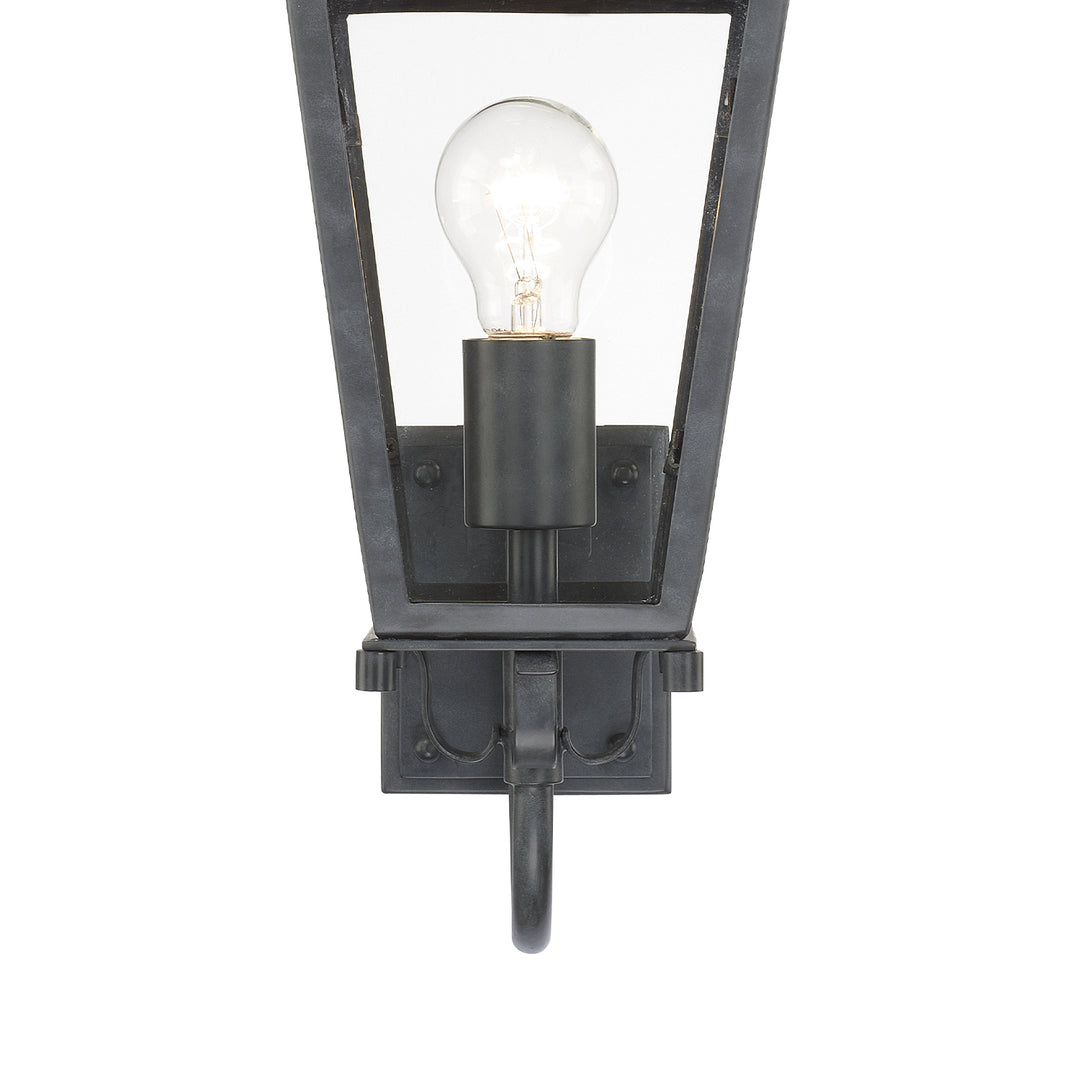 Crystorama Dumont 1 Light Graphite Outdoor Sconce