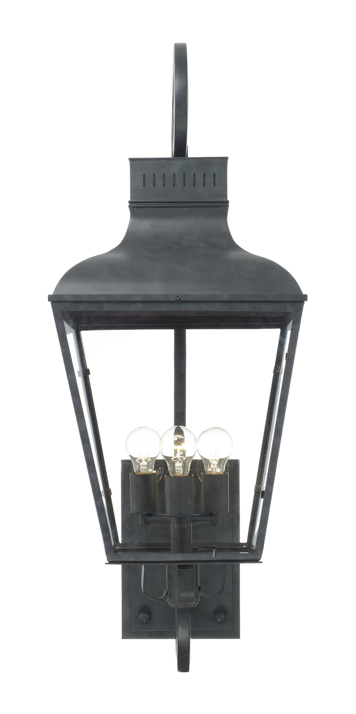 Crystorama Dumont 3 Light Graphite Outdoor Sconce