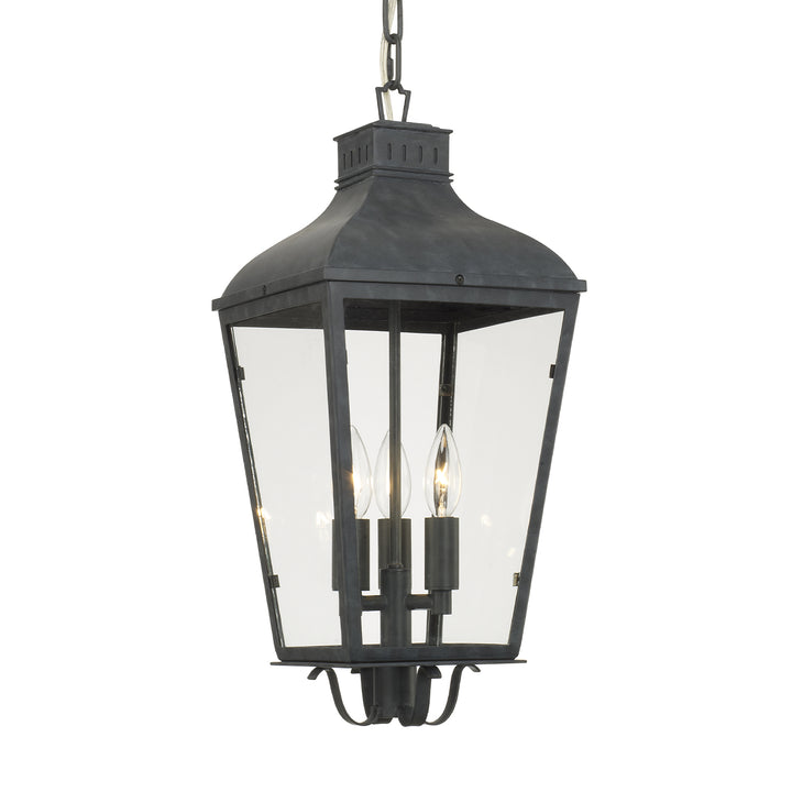 Crystorama Dumont 3 Light Graphite Outdoor Pendant