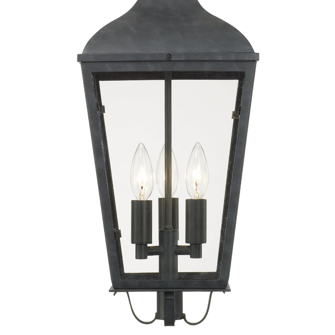 Crystorama Dumont 3 Light Graphite Outdoor Pendant