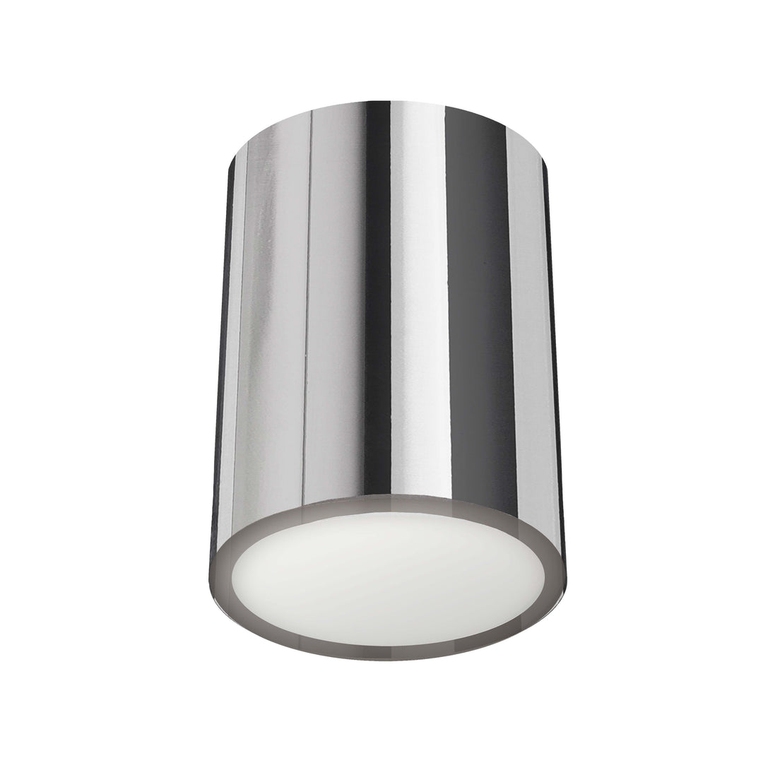 Dainolite 12W Flush Mount Aged Brass with Frosted Acrylic Diffuser