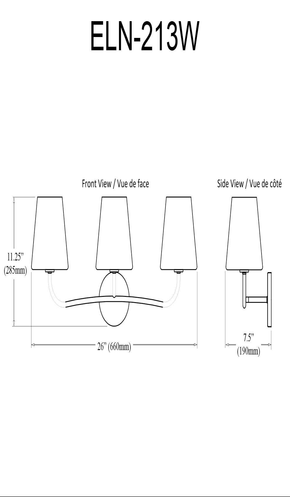 Dainolite 3 Light Incandescent Vanity Aged Brass with Clear Hammered Glass