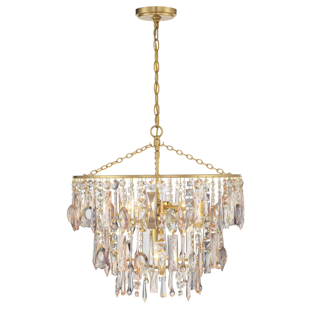 Elsa 3 Light Antique Gold Chandelier