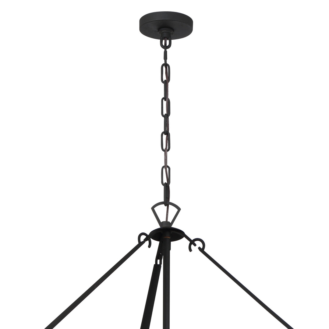 Crystorama Emory 22 Light Black Forged Chandelier