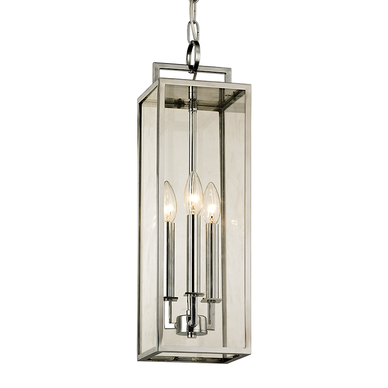 Beckham Hanging Lantern - Polished Stainless