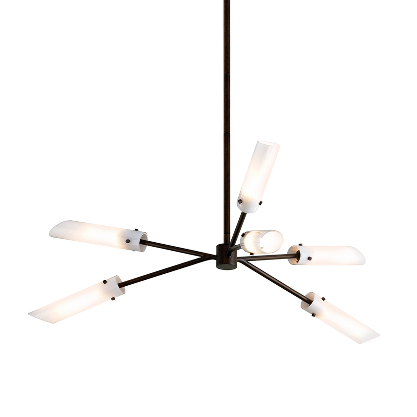 High Line Chandelier 13" - Dark Bronze