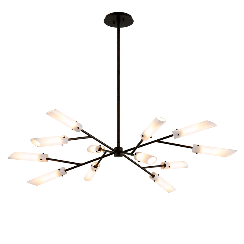 High Line Chandelier 15" - Dark Bronze