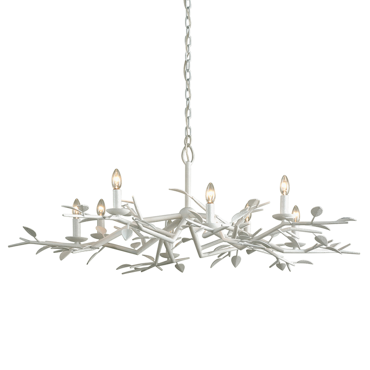 Aubrey Chandelier 17" - Gesso White