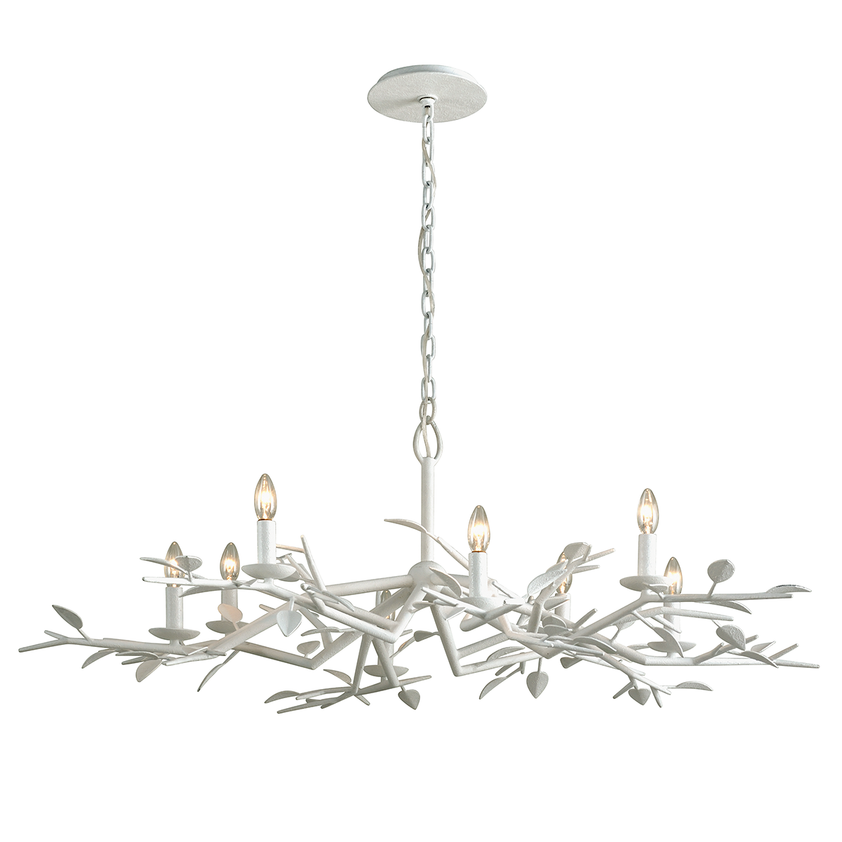 Aubrey Chandelier 17" - Gesso White