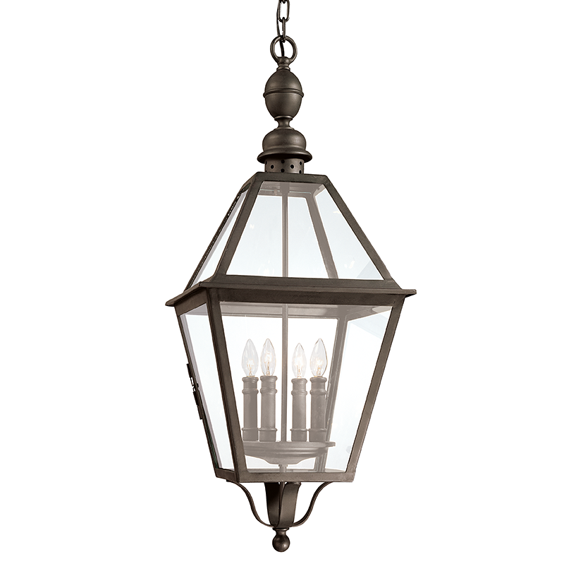 Townsend Hanging Lantern 34" - Natural Bronze