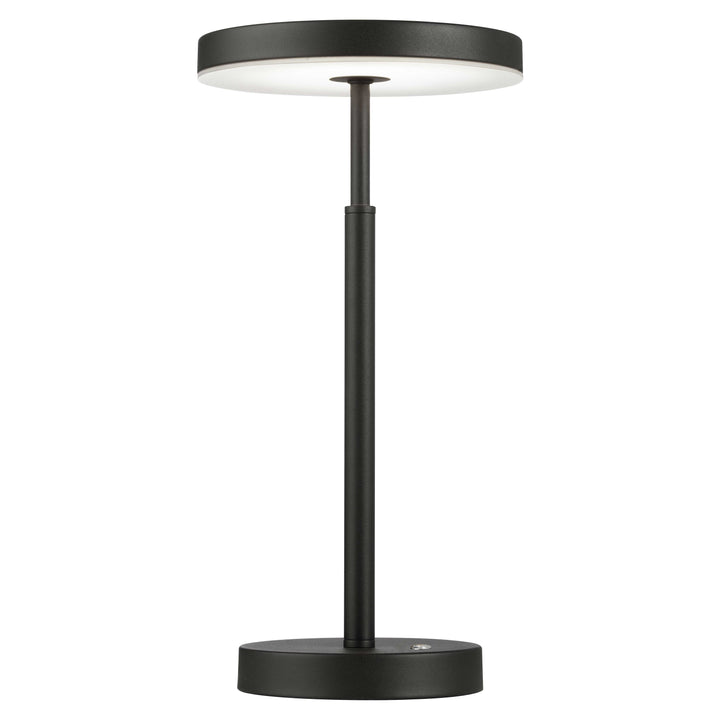 Dainolite 10W Table Lamp, Sandy Black w/ White Acrylic Diffuser