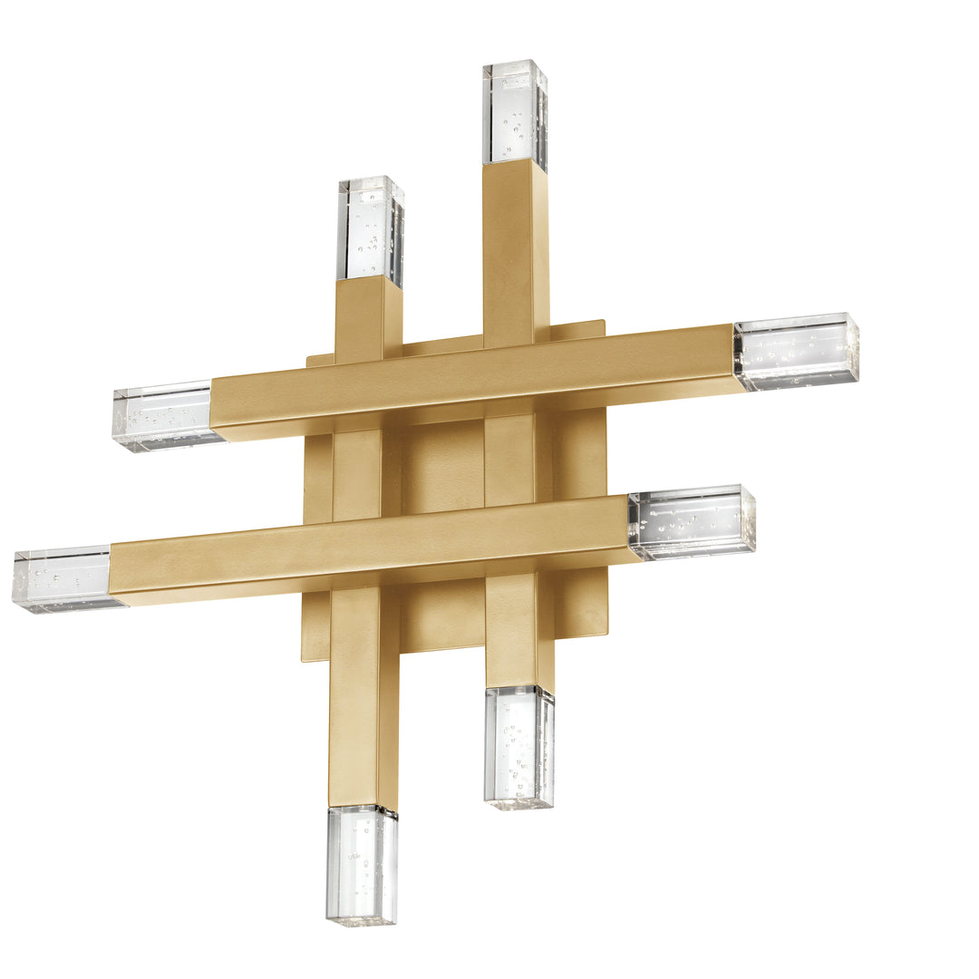 Dainolite 24W Aged Brass Wall Sconce w/ Acrylic Diffuser