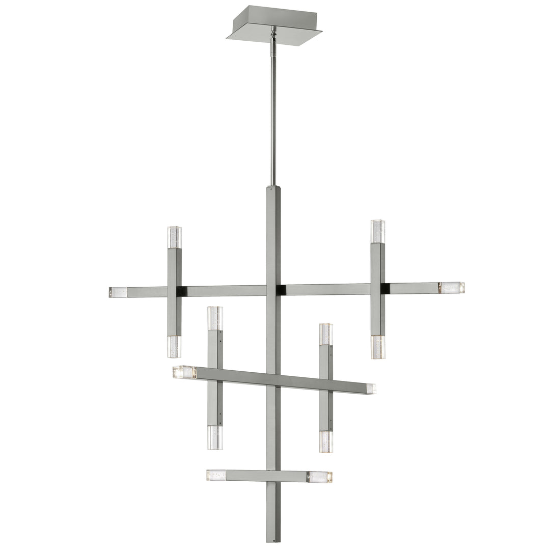 Dainolite 42W Aged Brass Chandelier w/ Acrylic Diffuser