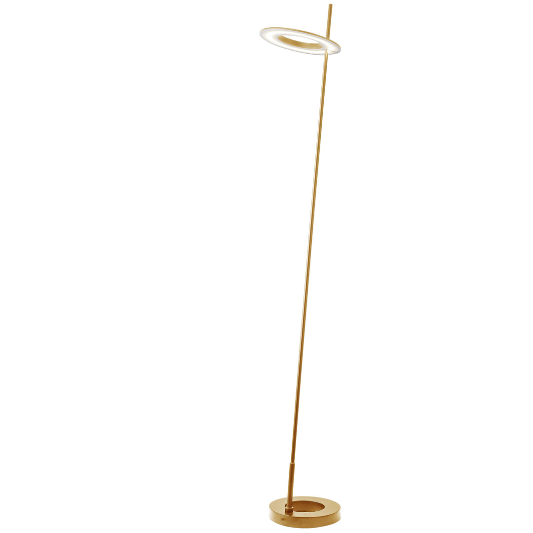 Dainolite 20W Floor Lamp Aged Brass