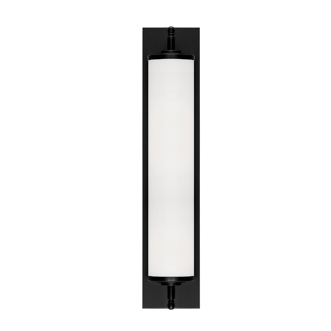 Crystorama Foster 1 Light Matte Black Bathroom Vanity