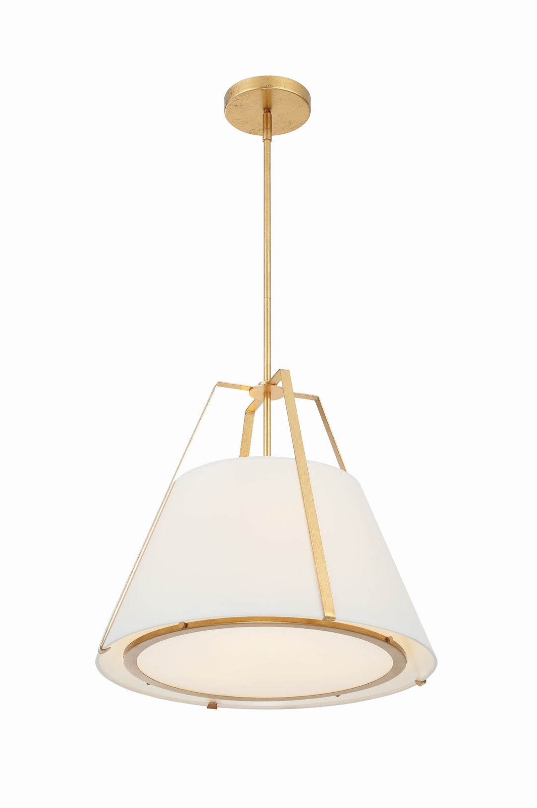 Crystorama Fulton 3 Light Antique Gold Chandelier