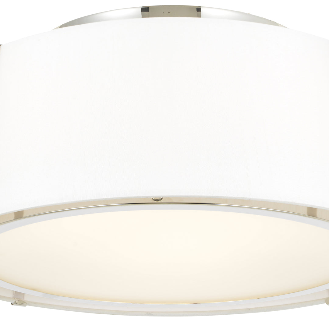 Crystorama Fulton 3 Light Antique Gold Semi Flush Mount