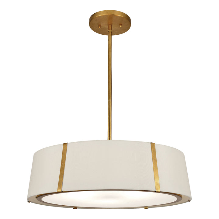 Fulton 6 Light Antique Gold Semi Flush Mount