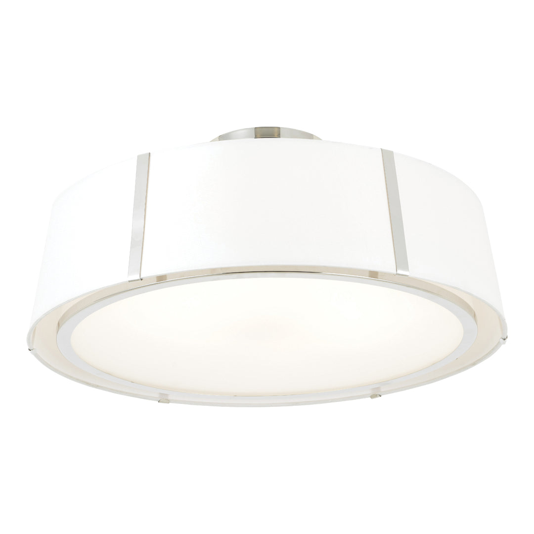 Fulton 6 Light Antique Gold Semi Flush Mount