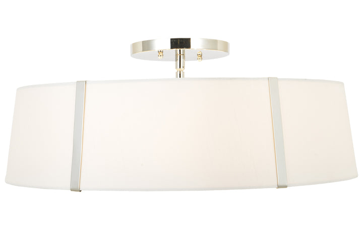 Crystorama Fulton 6 Light Antique Gold Semi Flush Mount