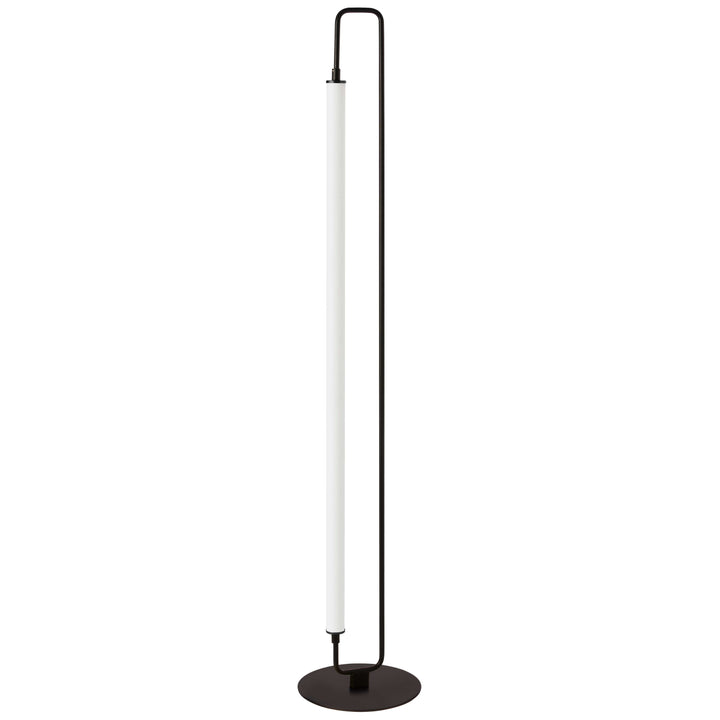 Dainolite 1 Light LED Freya Floor Lamp Aged Brass w/ White Acrylic