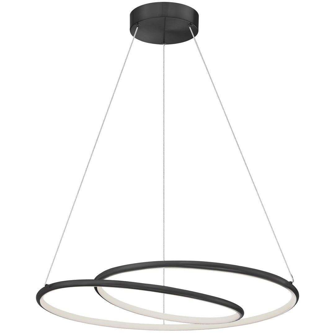 Dainolite 38W Chandelier, Aged Brass w/ White Silicone Diffuser