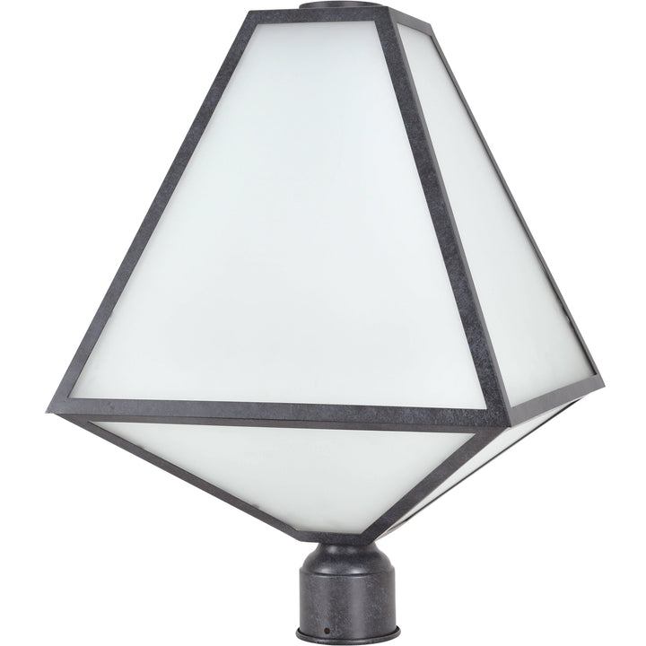 Crystorama Brian Patrick Flynn Glacier 3 Light Black Charcoal Outdoor Post