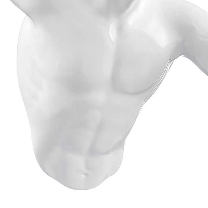 White Wall Runner 13" Man Sculpture