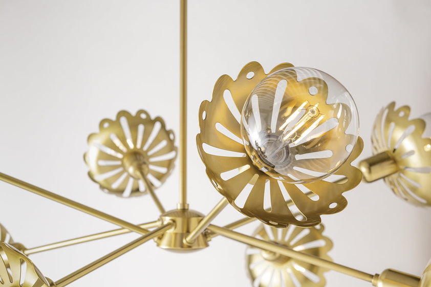 Alyssa Chandelier - Aged Brass