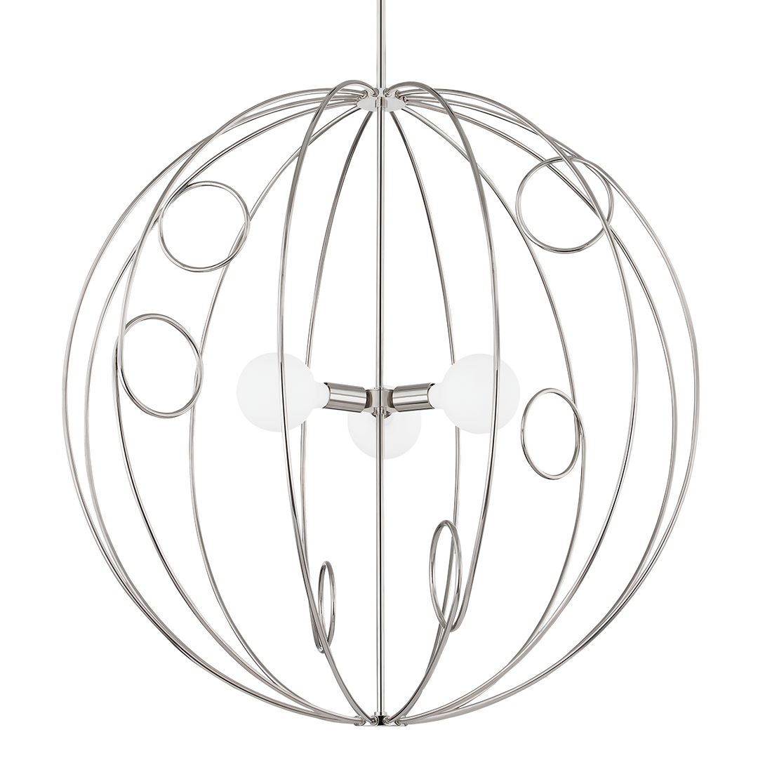 Alanis 3 Light Pendant - Polished Nickel