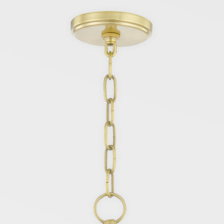 Kendra 9 Light Chandelier - Aged Brass