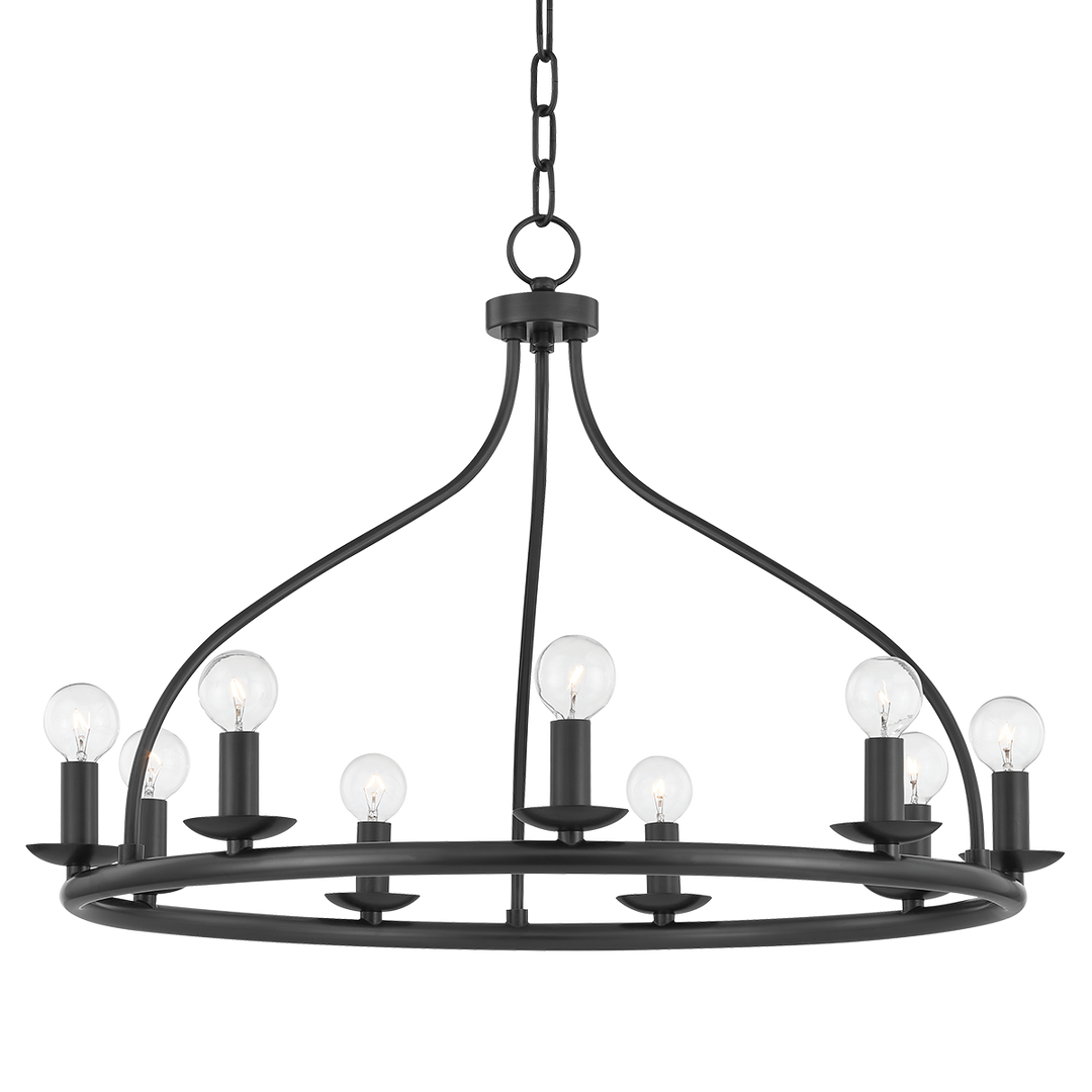 Kendra 9 Light Chandelier - Old Bronze