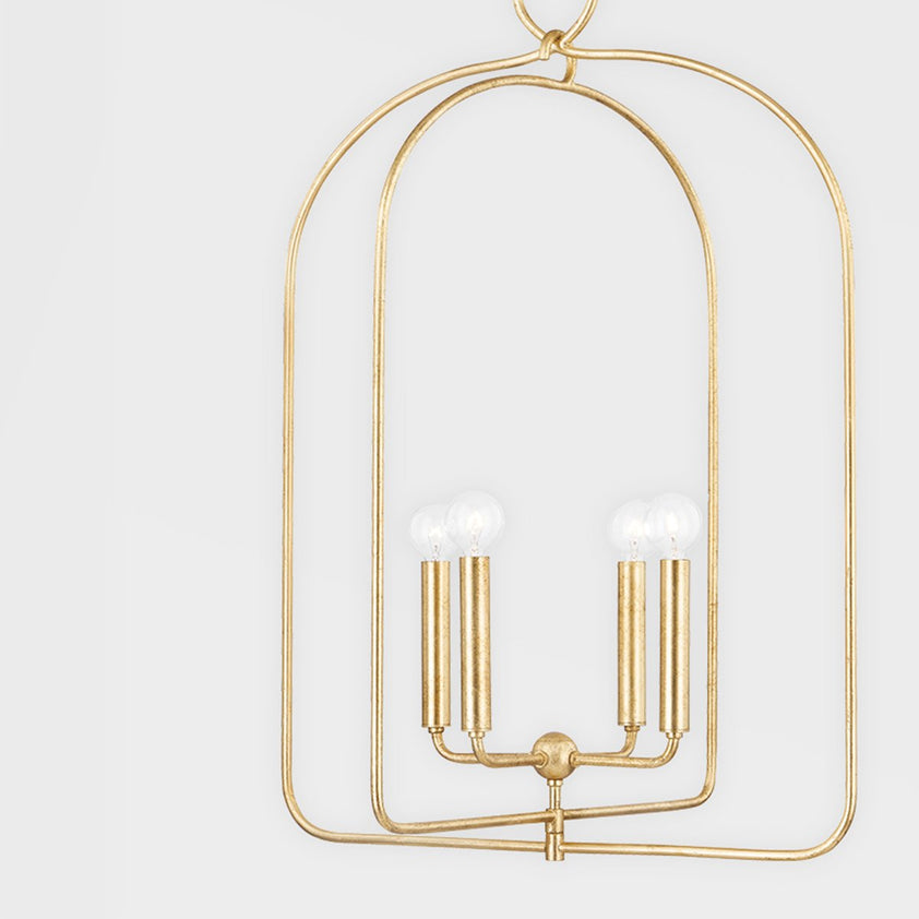 Mallory 4 Light Large Pendant - Gold Leaf