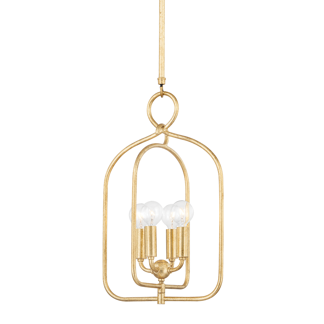 Mallory 4 Light Small Pendant - Gold Leaf