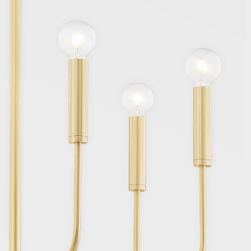 Bailey 6 Light Chandelier - Aged Brass