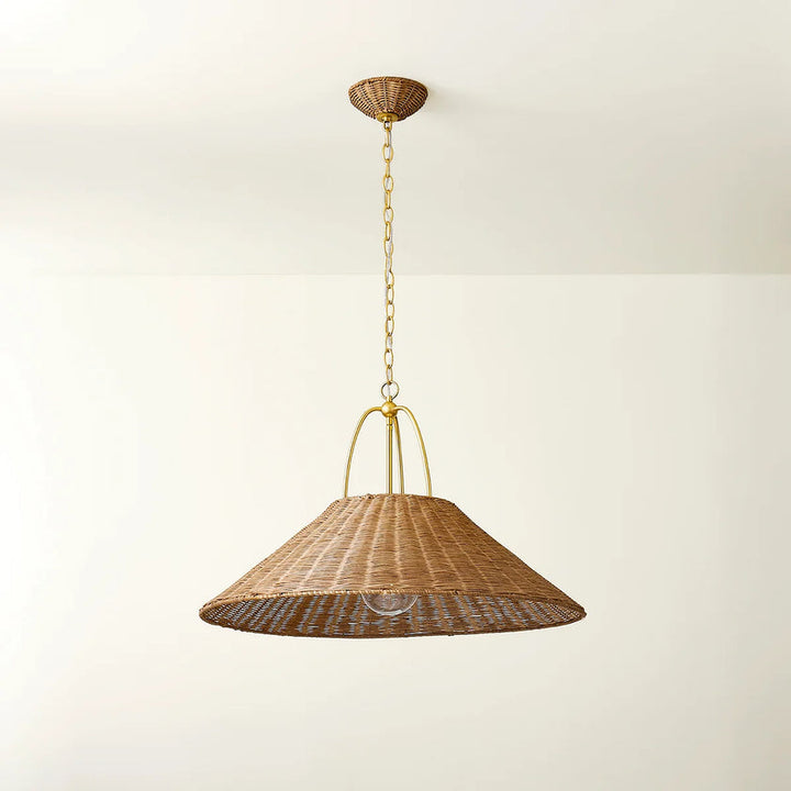 Davida Pendant, Aged Brass (AGB) - 30"